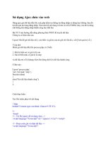 Sử dụng Ajax chèn vào web