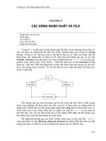 Các đóng nhập xuất và file