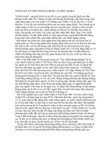 ĐÁNH GIÁ TỔ HỢP PHÒNG KHÔNG CÓ ĐIỀU KHIỂN