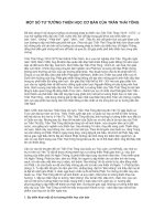 MỘT SỐ TƯ TƯỞNG THIỀN HỌC CƠ BẢN CỦA TRẦN THÁI TÔNG