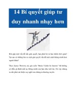 14 Bí quyết giúp tư duy nhanh nhạy hơn