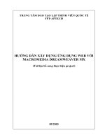 tai-lieu-Xay-Dung-Trang-Web-Dong-Voi-DreamweaverMX.doc