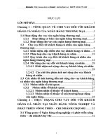 GIẢI PHÁP MỞ RỘNG CHO VAY ĐỐI VỚI KHCN TẠI NGÂN HÀNG NÔNG NGHIỆP VÀ PHÁT TRIỂN NÔNG THÔN – CHI NHÁNH CHỢ MƠ.DOC