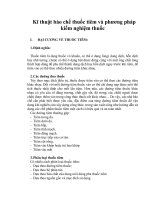 Kĩ thuật bào chế thuốc tiêm và phương pháp kiểm nghiệm thuốc