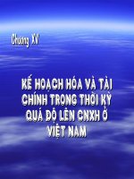 Kế hoạch hóa tài chính trong thời kỳ quá độ lên CNXH