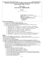 Tiểu luận xác xuất thống kê