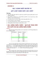 Đại lượng ngẫu nhiên và quy luật phân phối sản xuất