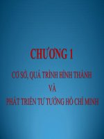 Cơ sở,quá trình và hình thành phát triển tư tưởng HCM