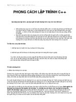 Phong cách lập trình C