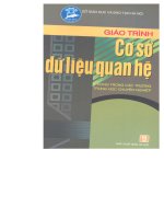 Giáo trình cơ sở dữ liệu quan hệ