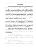 Những chính sách marketing nhằm nâng cao sức cạnh tranh của công ty nước giải khát Thăng Long.DOC