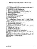 Hoạt động nhập khẩu tại các DN