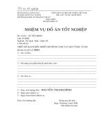 thiết kế mạch điều khiển mô hình cánh tay  máy 5 bậc tự do dùng vi xử lý 8085.DOC