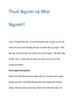 Thuê Người và Nhờ Người!!