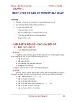 Khái niệm cơ bản lý thuyết xác suất