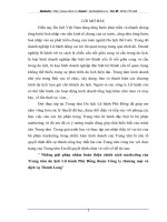 Những giải pháp nhăm hoàn thiện chính sách marketing của Trung tâm du lịch Lữ hành Phù Đổng thuộc Công ty thương mại và dịch vụ Thành Long.DOC