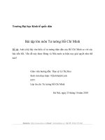 tìm hiểu về tư tưởng thân dân của Hồ Chí Minh so với các bậc tiền bối.DOC