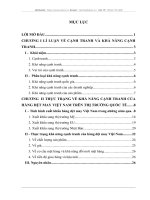 Nâng cao khả năng cạnh tranh của hàng dệt may Việt Nam trên thị trường quốc tế .DOC