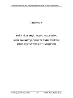 Phân tích thực trạng hoạt động kinh doanh tại công ty Thảo Quỳnh.doc