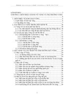 sự biến động của giá vàng, mối quan hệ giữa giá vàng, giá dầu và USD và các yếu tố ảnh hưởng đến giá vàng.DOC