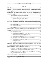 Thực trạng  và  một số giải pháp góp phần nâng cao hiệu quả trong sản xuất kinh doanh của công ty TNHH Xây dựng Minh Cường.DOC