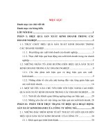 Các giải pháp nâng cao hiệu quả sản xuất kinh doanh của Công Ty Sông Mã sau cổ phần hóa.DOC