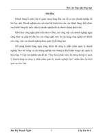 Xây dựng phần mềm hệ thống thông tin quản lý khách hàng tại công ty phần mềm quản lý doanh nghiệp Fast.DOC