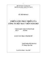 Chiến lược phát triển của Công ty Dệt may 7 đến năm 2015.pdf