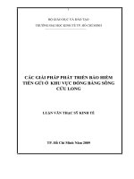 Cac giai phap phat trien bao hiem tien gui o  khu vuc dong bang song cuu long.doc