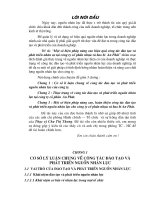 Chuyên đề báo cáo tôt nghiệp Một số biện pháp về công tác đào tạo và phát triển nhân lực tại công ty cổ phần Nhựa và bao bì An Phát.doc