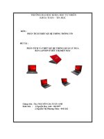 PHÂN TÍCH VÀ THIẾT KẾ HỆ THỐNG QUẢN LÝ MUA  BÁN LAPTOP Ở SIÊU THỊ ĐIỆN MÁY  