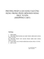PHƯƠNG PHÁP LUẬN SÁNG TẠO ỨNG DỤNG TRONG PHẦN MỀM BÁN HÀNG TRỰC TUYẾN (SHOPPING CART) 