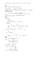 Bài tập Xác suất thống kê –Chương 5