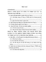 Công tác hạch toán tiền lương và các khoản trích theo lương tại Công ty TNHH vận tải và thương mại thế hệ.DOC