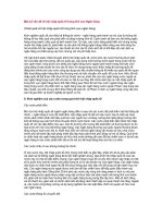 Một số vấn đề về hội nhập quốc tế trong lĩnh vực Ngân hàng.doc