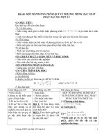 Giáo án đại số nâng cao 31 tiết