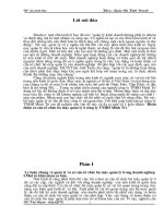 Hoàn thiện cơ cấu quản lý tổ chức ở công ty TNHH Minh Trí.doc