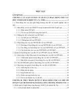 Một số giải pháp tăng cường quản lý hoạt động cho vay đối với DNV&N tại ngân hàng Công Thương  ( NHCT) chi nhánh tỉnh Hà Tây.DOC