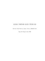 Giáo trình : Giải tích 3