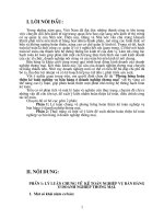 Phương hướng hoàn thiện kế toán nghiệp vụ bán hàng ở doanh nghiệp thương mại.DOC