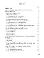 Nhập môn công nghệ sinh học - mục lục