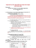 Câu hỏi di truyền