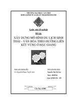 Xây dựng mô hình du lịch sinh thái – văn hóa theo hướng liên kết vùng ở hậu giang.pdf