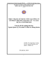 Phân tích tình hình tài chính tại công ty Cổ phần Thương mại Đầu tư và Xây dựng Constrexim qua 3 năm 2007, 2008, 2009.doc
