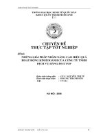 Những giải pháp nhằm nâng cao hiệu quả hoạt động kinh doanh của công ty TNHH dịch vụ hàng hoá TOP.doc