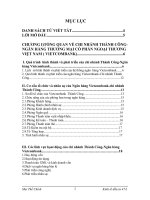 Thực trạng và giải pháp nâng cao hiệu quả công tác thẩm định dự án tại chi nhánh Thành Công-Ngân hàng Vietcombank.DOC