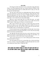 Một vài ý kiến nhằm  xây dựng và hoàn thiện cơ cấu tổ chức bộ máy  trong doanh nghiệp.doc.DOC