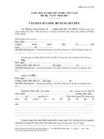 Văn bản sửa đổi, bổ sung di chúc