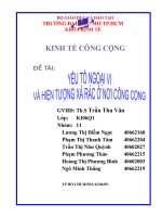 kinh tế công yếu tố ngoại vi xả rác nơi công cộng.doc