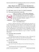 THỰC TRẠNG VỀ CÔNG TÁC QUẢN TRỊ NHÂN SỰ TẠI CÔNG TY CỔ PHẦN Y - DƯỢC PHẨM VIMEDIMEX.doc